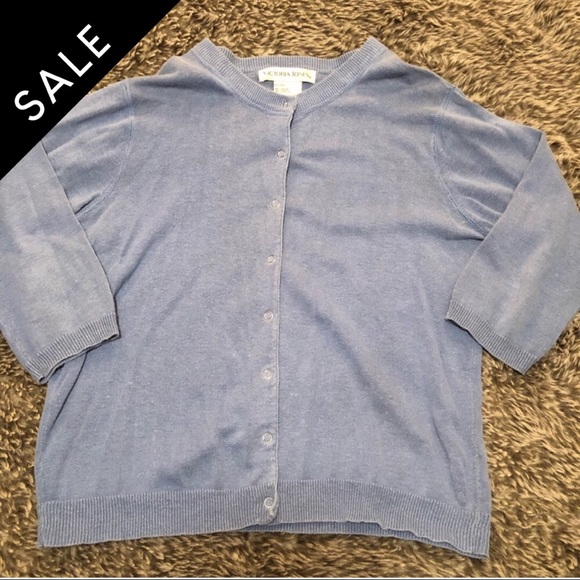 Victoria Jones Sweaters - [5 for $10] Light Blue Snap Cardigan